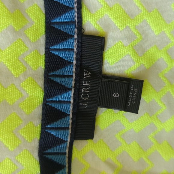 J Crew Neon Arrow Print Shift Dress - Picture 8 of 13